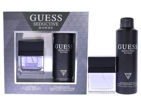 Guess Guess Seductive Homme by Guess for Men - 2 Pc Gift Set 1.7oz EDT Spray, 6oz Deodorizing Body Spray Online Hot Sale