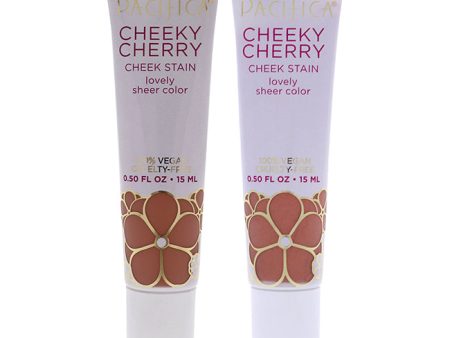 Pacifica Cheeky Cherry Cheek Stain Kit by Pacifica for Women - 2 Pc Kit 0.5oz Blush Cherry Baby, 0.5oz Blush Sweet Cherry Online Sale