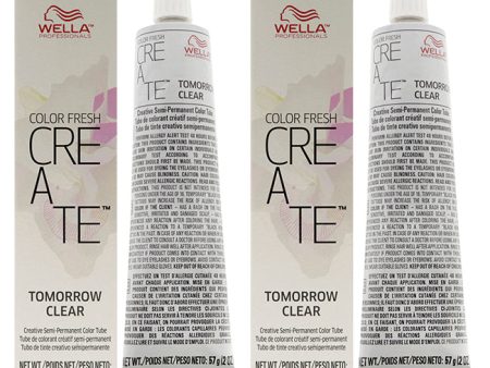 Wella Color Fresh Create Semi-Permanent Color - Tomorrow Clear by Wella for Unisex - 2 oz Hair Color - Pack of 2 on Sale