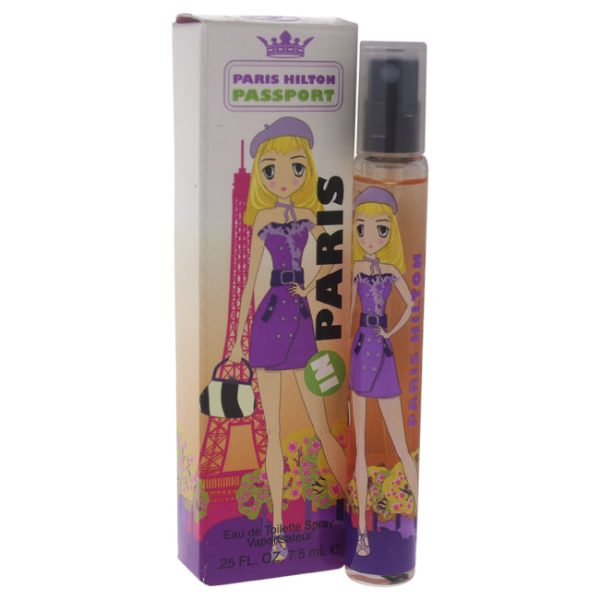 Paris Hilton Passport Paris by Paris Hilton for Women - 0.25 oz EDT Spray (Mini) For Sale