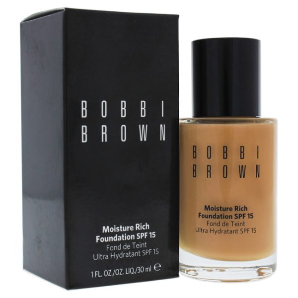 Bobbi Brown Moisture Rich Foundation SPF 15 - 5 Honey by Bobbi Brown for Women - 1 oz Foundation on Sale