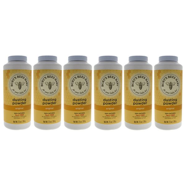 Burts Bees Baby Bee Dusting Powder Original by Burts Bees for Kids - 7.5 oz Powder - Pack of 6 Online Hot Sale