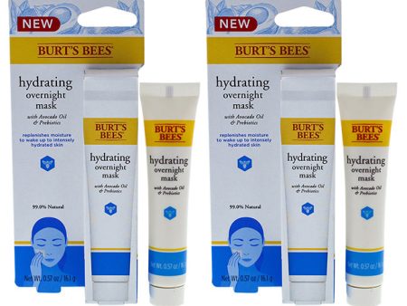 Burts Bees Hydrating Overnight Mask by Burts Bees for Unisex - 0.57 oz Mask - Pack of 2 on Sale