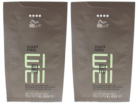 Wella EIMI Sculpt Force Extra Strong Flubber Gel by Wella for Unisex - 0.21 oz Gel - Pack of 2 Fashion