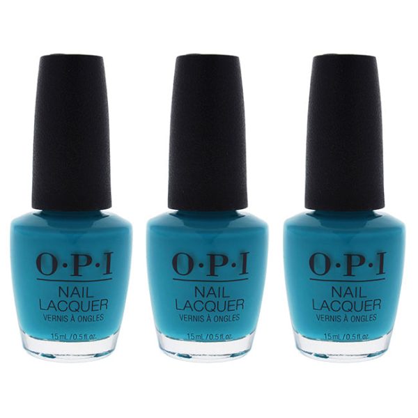 OPI Nail Lacquer - NL N74 Dance Party Teal Dawn by OPI for Women - 0.5 oz Nail Polish - Pack of 3 Hot on Sale