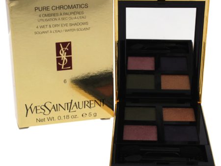 Yves Saint Laurent Pure Chromatics 4 Wet and Dry Eye Shadows - 6 by Yves Saint Laurent for Women - 0.18 oz Eyeshadow For Discount