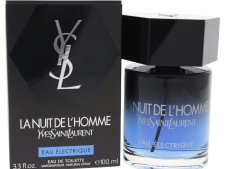 Yves Saint Laurent La Nuit De LHomme Eau Electrique by Yves Saint Laurent for Men - 3.3 oz EDT Spray Discount