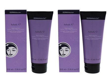 DERMAdoctor Kakadu C Brightening Daily by DERMAdoctor for Women - 7.10 oz Cleanser - Pack of 2 Fashion