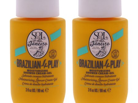 Sol de Janeiro Brazilian 4 Play Moisturizing Shower Cream Gel by Sol de Janeiro for Unisex - 3 oz Shower Gel - Pack of 2 Hot on Sale