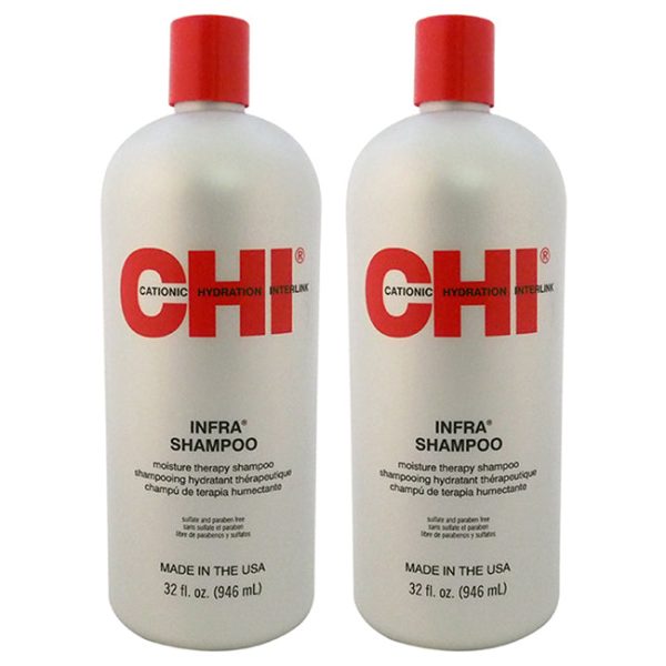 CHI Moisture Therapy Infra Shampoo by CHI for Unisex - 32 oz Shampoo - Pack of 2 Online