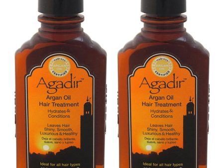 Agadir Argan Oil Hair Treatment by Agadir for Unisex - 2.25 oz Treatment - Pack of 2 Supply