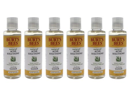 Burts Bees Natural Acne Solutions Clarifying Toner by Burts Bees for Unisex - 5 oz Toner - Pack of 6 Hot on Sale