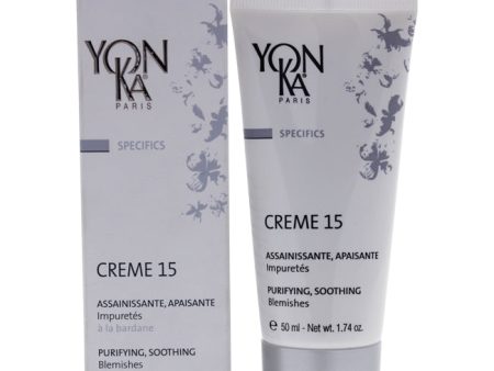 Yonka Creme 15 Purifying and Soothing Blemishes by Yonka for Unisex - 1.74 oz Treatment Cheap