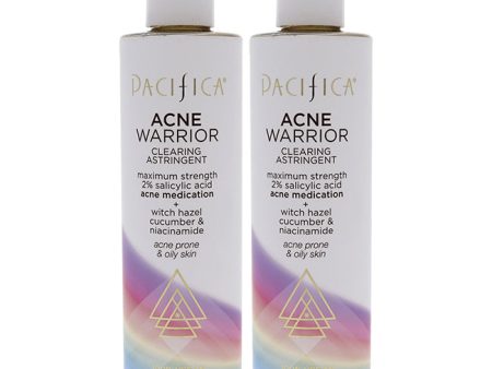 Pacifica Acne Warrior Clearing Astringent by Pacifica for Unisex - 8 oz Cleanser - Pack of 2 Online Sale