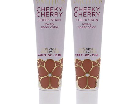 Pacifica Cheeky Cherry Cheek Stain - Cherry Baby by Pacifica for Women - 0.5 oz Blush - Pack of 2 Fashion