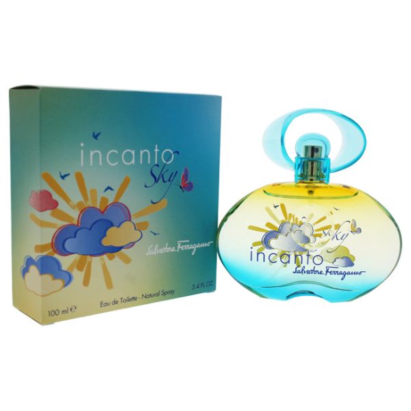 Salvatore Ferragamo Incanto Sky by Salvatore Ferragamo for Women - 3.4 oz EDT Spray Online Sale