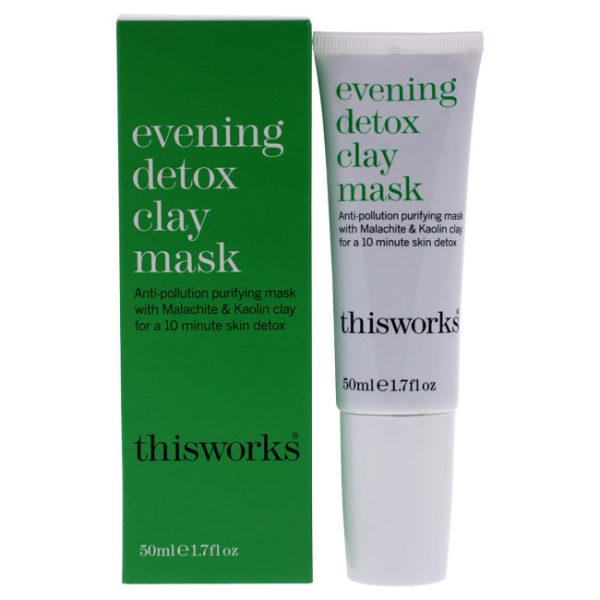 ThisWorks Evening Detox Clay Mask by ThisWorks for Unisex - 1.7 oz Mask Online now