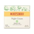 Burts Bees Burt s Bees Night Cream Sensitive with Cotton Extract 50g Sale