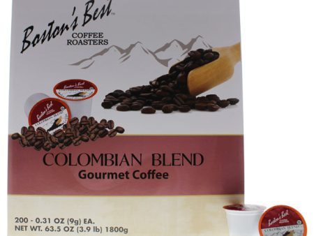 Bostons Best Colombian Blend Gourmet Coffee by Bostons Best for Unisex - 200 Cups Coffee Online now