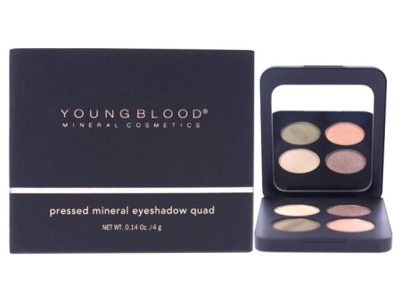 Youngblood Pressed Mineral Eyeshadow Quad - Gemstones by Youngblood for Women - 0.14 oz Eye Shadow For Sale