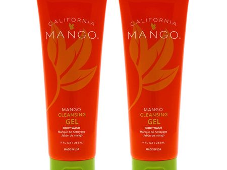 California Mango Mango Cleansing Gel Body Wash by California Mango for Unisex - 9 oz Body Wash - Pack of 2 Online Hot Sale