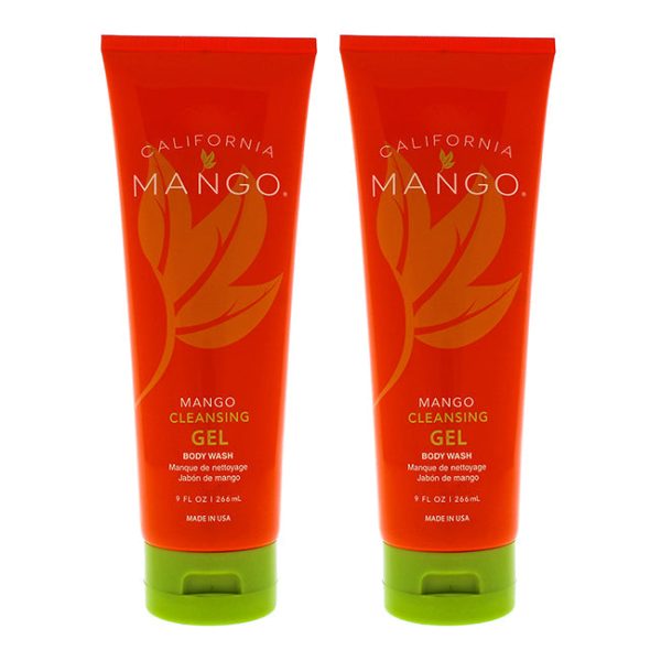 California Mango Mango Cleansing Gel Body Wash by California Mango for Unisex - 9 oz Body Wash - Pack of 2 Online Hot Sale