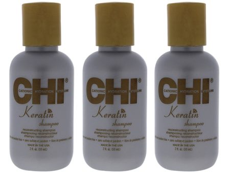 CHI Keratin Reconstructing Shampoo by CHI for Unisex - 2 oz Shampoo - Pack of 3 For Sale