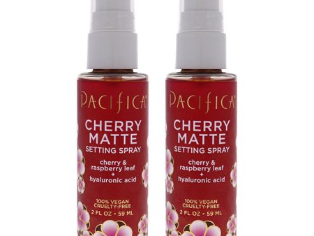 Pacifica Cherry Matte Setting Spray by Pacifica for Women - 2 oz Setting Spray - Pack of 2 Sale