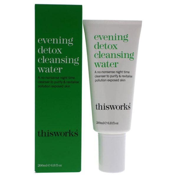 ThisWorks Evening Detox Cleansing Water by ThisWorks for Unisex - 6.8 oz Cleanser Hot on Sale