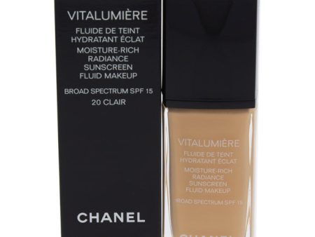 Chanel Vitalumiere Fluide Makeup SPF 15 - # 20 Clair by Chanel for Women - 1 oz Makeup Hot on Sale