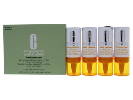 Clinique Fresh Pressed Daily Booster with Vitamin C 10 Percent by Clinique for Women - 4 x 0.29 oz Treatment Online now