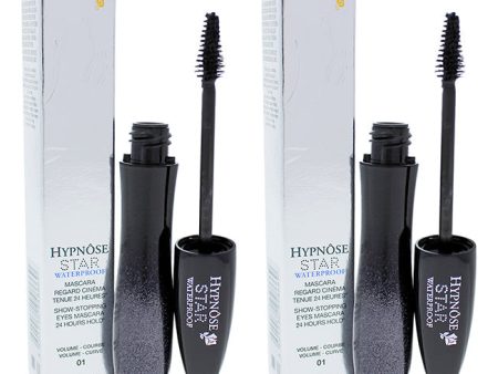 Lancome Hypnose Star 24H Waterproof Volume Mascara - 01 Noir Midnight by Lancome for Women - 0.23 oz Mascara - Pack of 2 on Sale