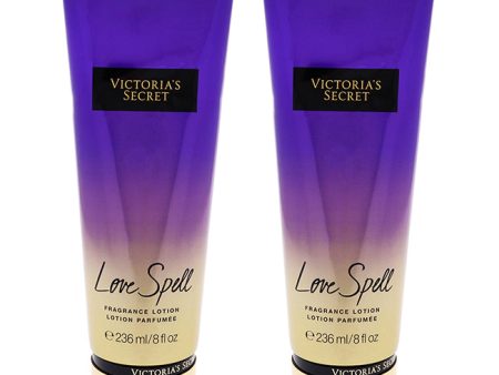 Victorias Secret Love Spell Fragrance Lotion by Victorias Secret for Women - 8 oz Body Lotion - Pack of 2 Fashion