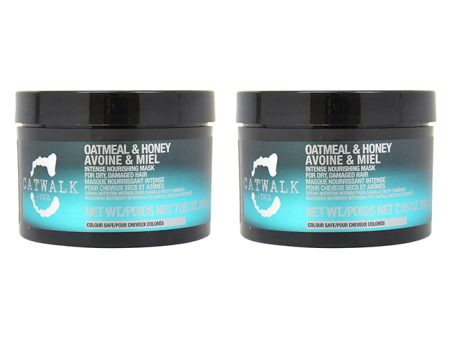 TIGI Catwalk Oatmeal Honey Intense Nourishing Mask by TIGI for Unisex - 7.05 oz Mask - Pack of 2 Online Sale