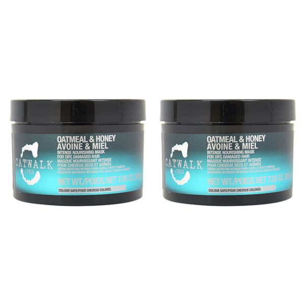 TIGI Catwalk Oatmeal Honey Intense Nourishing Mask by TIGI for Unisex - 7.05 oz Mask - Pack of 2 Online Sale