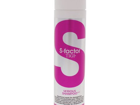 TIGI S-Factor Serious Shampoo by TIGI for Unisex - 8.45 oz Shampoo For Sale