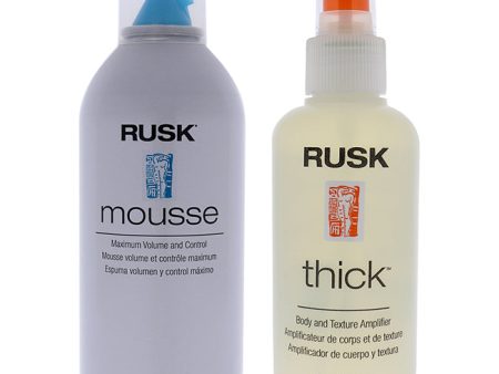 Various Designers Mousse - Maximum Volume and Control and Thick Body and Texture Amplifier Kit by Various Designers for Unisex - 2 Pc Kit 8.8oz Mousse, 6oz Texture Amplifier Online Sale